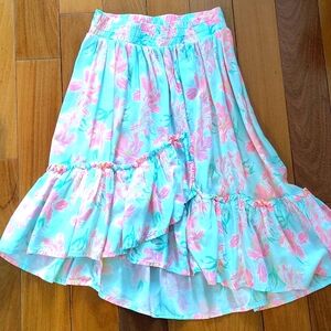 Oshkosh Asymmetric Floral Skirt